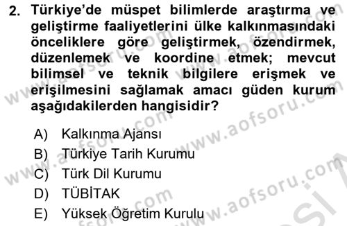 Sosyal Bilimlerde Proje Yönetimi Dersi 2021 - 2022 Yılı (Final) Dönem Sonu Sınav Soruları 2. Soru