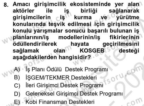 Sosyal Bilimlerde Proje Yönetimi Dersi 2022 - 2023 Yılı (Final) Dönem Sonu Sınav Soruları 8. Soru