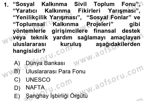 Sosyal Bilimlerde Proje Yönetimi Dersi 2023 - 2024 Yılı (Final) Dönem Sonu Sınav Soruları 1. Soru