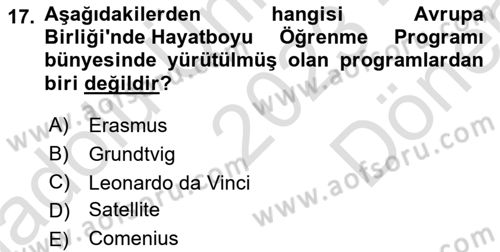 Sosyal Bilimlerde Proje Yönetimi Dersi 2023 - 2024 Yılı (Final) Dönem Sonu Sınav Soruları 17. Soru