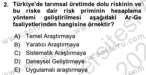 Sosyal Bilimlerde Proje Yönetimi Dersi 2024 - 2025 Yılı (Vize) Ara Sınav Soruları 2. Soru