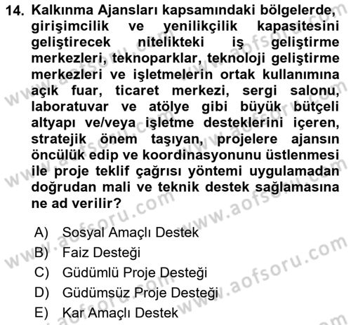 Sosyal Bilimlerde Proje Yönetimi Dersi 2024 - 2025 Yılı (Final) Dönem Sonu Sınav Soruları 14. Soru