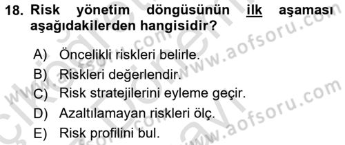 Sosyal Bilimlerde Proje Yönetimi Dersi 2024 - 2025 Yılı (Final) Dönem Sonu Sınav Soruları 18. Soru