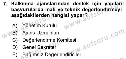 Sosyal Bilimlerde Proje Yönetimi Dersi 2024 - 2025 Yılı (Final) Dönem Sonu Sınav Soruları 7. Soru