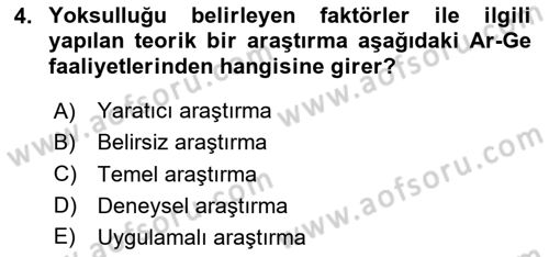 Sosyal Bilimlerde Proje Yönetimi Dersi 2024 - 2025 Yılı Yaz Okulu Sınav Soruları 4. Soru