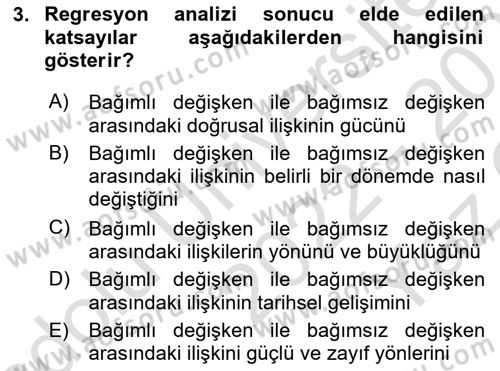 Ekonometrinin temelleri Dersi 2022 - 2023 Yılı Yaz Okulu Sınav Soruları 3. Soru