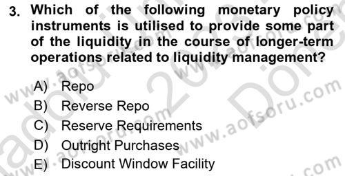 Monetary Theory and Policy Dersi 2023 - 2024 Yılı (Final) Dönem Sonu Sınav Soruları 3. Soru