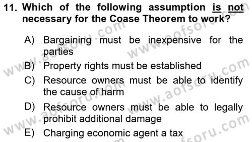 Public Finance Dersi 2023 - 2024 Yılı (Vize) Ara Sınav Soruları 11. Soru