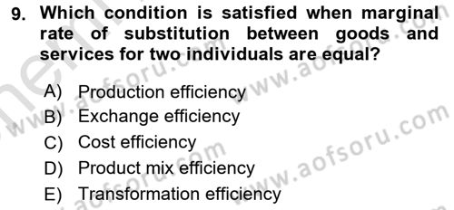 Public Finance Dersi 2023 - 2024 Yılı (Vize) Ara Sınav Soruları 9. Soru