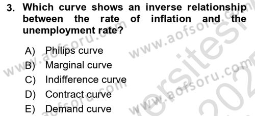 Public Finance Dersi 2024 - 2025 Yılı Yaz Okulu Sınav Soruları 3. Soru