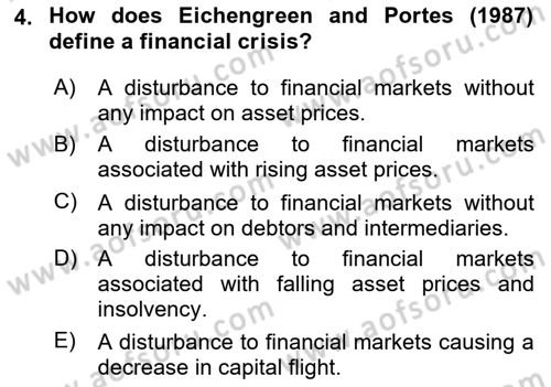 International Economics 2 Dersi 2023 - 2024 Yılı (Vize) Ara Sınav Soruları 4. Soru