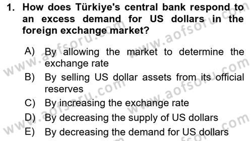 International Economics 2 Dersi 2023 - 2024 Yılı (Final) Dönem Sonu Sınav Soruları 1. Soru