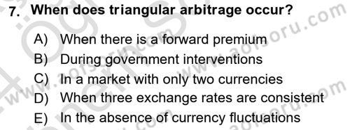 International Economics 2 Dersi 2023 - 2024 Yılı (Final) Dönem Sonu Sınav Soruları 7. Soru