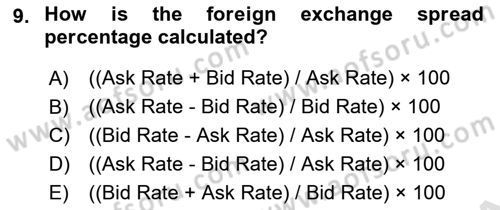 International Economics 2 Dersi 2023 - 2024 Yılı Yaz Okulu Sınav Soruları 9. Soru