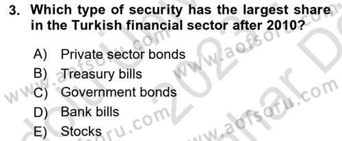 Financial Economics Dersi 2023 - 2024 Yılı (Vize) Ara Sınav Soruları 3. Soru