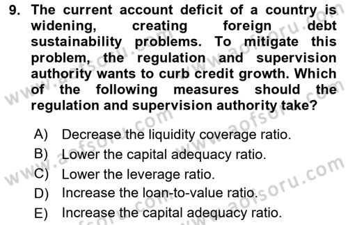 Financial Economics Dersi 2023 - 2024 Yılı (Vize) Ara Sınav Soruları 9. Soru