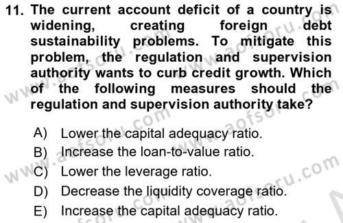 Financial Economics Dersi 2024 - 2025 Yılı (Vize) Ara Sınav Soruları 11. Soru