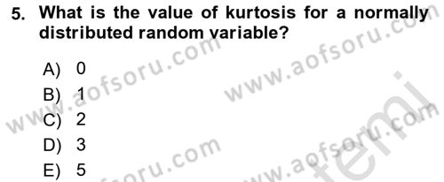 Econometrics 1 Dersi 2023 - 2024 Yılı (Final) Dönem Sonu Sınav Soruları 5. Soru