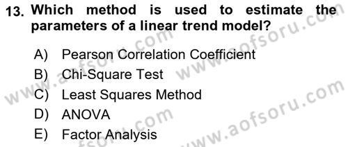Econometrics 2 Dersi 2023 - 2024 Yılı (Vize) Ara Sınav Soruları 13. Soru