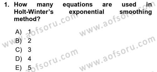 Econometrics 2 Dersi 2024 - 2025 Yılı Yaz Okulu Sınav Soruları 1. Soru