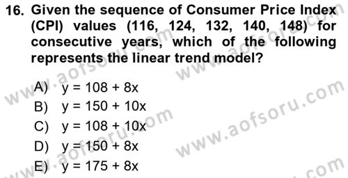 Econometrics 2 Dersi 2025 - 2026 Yılı (Vize) Ara Sınav Soruları 16. Soru