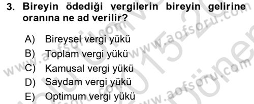 Türkiye Ekonomisi Dersi 2015 - 2016 Yılı (Final) Dönem Sonu Sınav Soruları 3. Soru