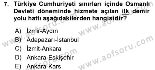Türkiye Ekonomisi Dersi 2015 - 2016 Yılı (Final) Dönem Sonu Sınav Soruları 7. Soru