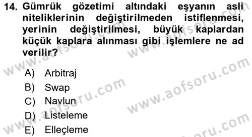 Türkiye Ekonomisi Dersi 2016 - 2017 Yılı 3 Ders Sınav Soruları 14. Soru