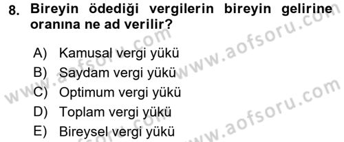 Türkiye Ekonomisi Dersi 2018 - 2019 Yılı 3 Ders Sınav Soruları 8. Soru