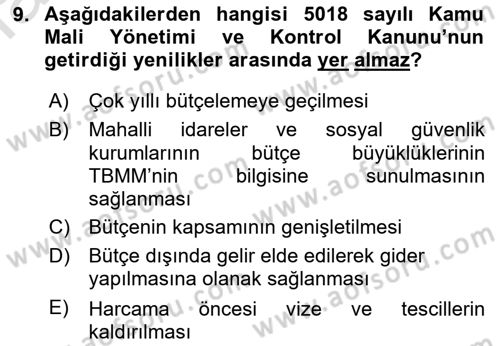 Türkiye Ekonomisi Dersi 2021 - 2022 Yılı Yaz Okulu Sınav Soruları 9. Soru