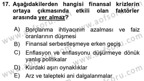 Türkiye Ekonomisi Dersi 2024 - 2025 Yılı Yaz Okulu Sınav Soruları 17. Soru