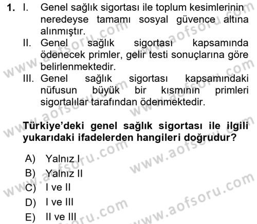 Türkiye Ekonomisi Dersi 2025 - 2026 Yılı (Vize) Ara Sınav Soruları 1. Soru