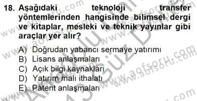 İktisadi Kalkınma Dersi 2012 - 2013 Yılı (Final) Dönem Sonu Sınav Soruları 18. Soru