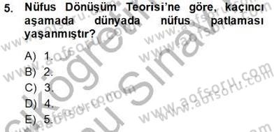 İktisadi Kalkınma Dersi 2013 - 2014 Yılı (Final) Dönem Sonu Sınav Soruları 5. Soru