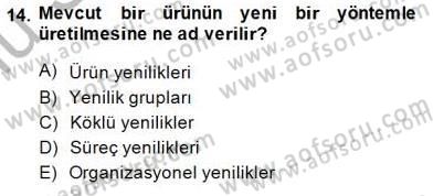 İktisadi Kalkınma Dersi 2014 - 2015 Yılı (Final) Dönem Sonu Sınav Soruları 14. Soru