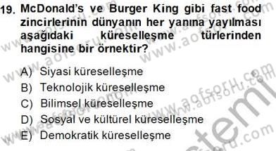 İktisadi Kalkınma Dersi 2014 - 2015 Yılı (Final) Dönem Sonu Sınav Soruları 19. Soru