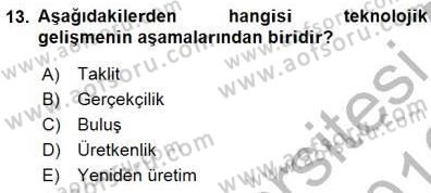 İktisadi Kalkınma Dersi 2015 - 2016 Yılı (Final) Dönem Sonu Sınav Soruları 13. Soru