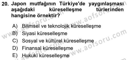 İktisadi Kalkınma Dersi 2017 - 2018 Yılı (Final) Dönem Sonu Sınav Soruları 20. Soru