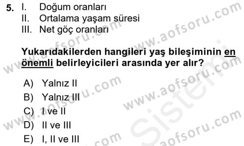 İktisadi Kalkınma Dersi 2018 - 2019 Yılı (Final) Dönem Sonu Sınav Soruları 5. Soru