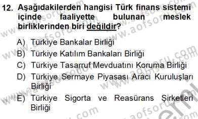 Finansal Ekonomi Dersi Ara Sınavı Deneme Sınav Soruları 12. Soru