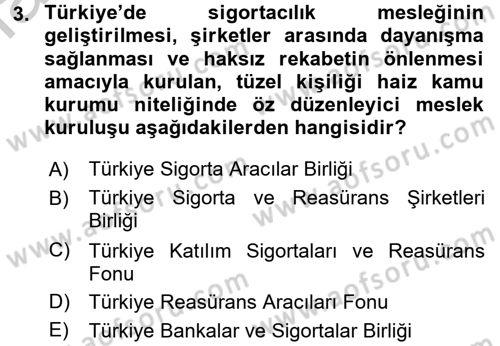 Finansal Ekonomi Dersi 2016 - 2017 Yılı 3 Ders Sınav Soruları 3. Soru