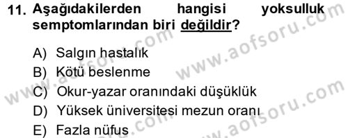 Ekonominin Güncel Sorunları Dersi 2013 - 2014 Yılı (Vize) Ara Sınav Soruları 11. Soru