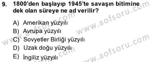 Ekonominin Güncel Sorunları Dersi 2013 - 2014 Yılı (Vize) Ara Sınav Soruları 9. Soru