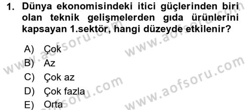 Ekonominin Güncel Sorunları Dersi 2015 - 2016 Yılı (Vize) Ara Sınav Soruları 1. Soru