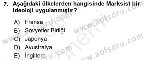 Ekonominin Güncel Sorunları Dersi 2015 - 2016 Yılı (Vize) Ara Sınav Soruları 7. Soru
