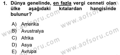 Ekonominin Güncel Sorunları Dersi 2015 - 2016 Yılı (Final) Dönem Sonu Sınavı 1. Soru