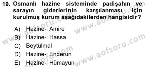 Ekonominin Güncel Sorunları Dersi 2016 - 2017 Yılı 3 Ders Sınavı 19. Soru