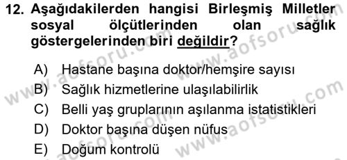 Ekonominin Güncel Sorunları Dersi 2016 - 2017 Yılı (Vize) Ara Sınav Soruları 12. Soru