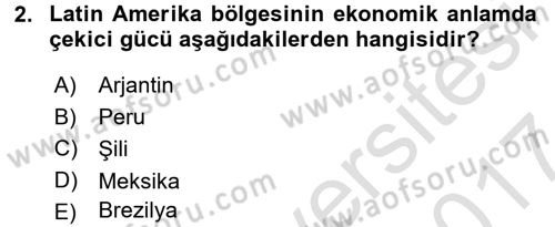 Ekonominin Güncel Sorunları Dersi 2016 - 2017 Yılı (Final) Dönem Sonu Sınavı 2. Soru