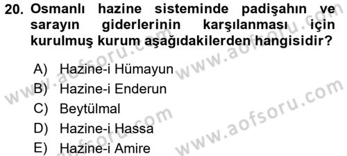 Ekonominin Güncel Sorunları Dersi 2017 - 2018 Yılı 3 Ders Sınav Soruları 20. Soru